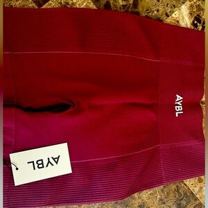 Burgundy women’s athletic shorts - never worn brand new with tags
